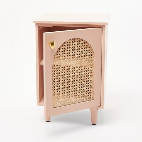 Saga Green Solid Wood Bedside Table | Colourful Bedroom Nightstand – Oakvello