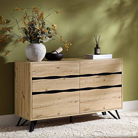 6-Drawer Chest of Drawers | Large Solid Wood Bedroom Dresser – Oakvello