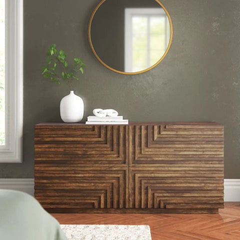 Lexus Solid Wood Chest of Drawers | Premium Bedroom Storage Dresser – Oakvello
