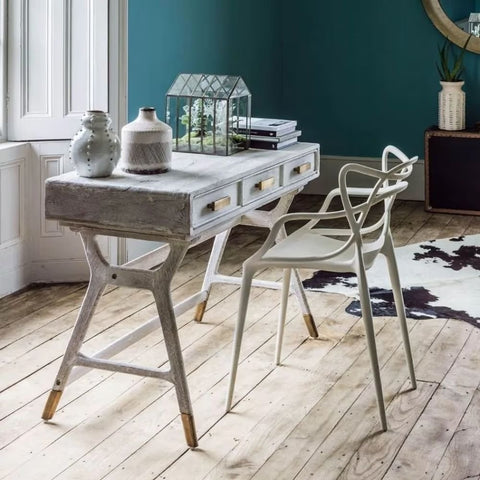 Nordic Solid Wood Console Desk | Scandinavian Home Office & Entryway Furniture – Oakvello