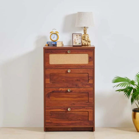 4-Drawer Solid Wood Chest of Drawers | Bedroom Storage Dresser – Oakvello