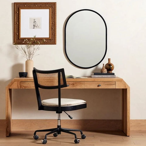 Frasier Solid Wood Study Table | Stylish Home Office Writing Desk – Oakvello