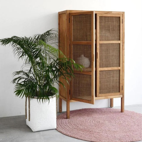 Solid Wood Tall Cabinet & Wardrobe | Bedroom Storage Furniture – Oakvello