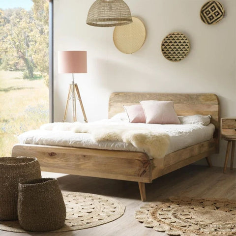 Solid Wood Bed | Durable Hardwood Bedroom Furniture – Oakvello