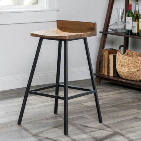 Metal Bar Stool | Industrial Style Kitchen & Bar Seating – Oakvello