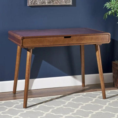 Solid Teak Wood Study Table | Home Office Writing Desk – Oakvello