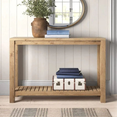 Solid Wood Console Table | Versatile Entryway & Living Room Furniture – Oakvello