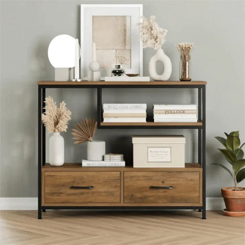 Ajmeri 39" Console Table | Solid Wood Entryway & Hallway Furniture – Oakvello
