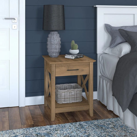 Solid Wood Drawer Nightstand | Bedroom Bedside Table – Oakvello