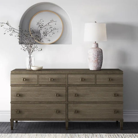 Solid Wood 8-Drawer Chest | Large Bedroom Storage Dresser – Oakvello