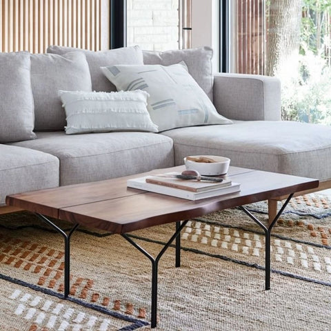 Solid Wood Live Edge Coffee Table | Natural Slab Living Room Furniture – Oakvello
