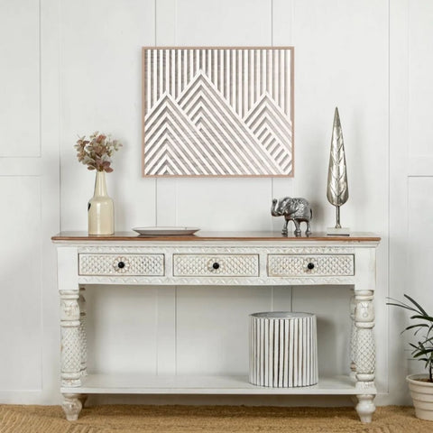 Handcrafted Solid Wood Console Table | Heritage Entryway Furniture – Oakvello