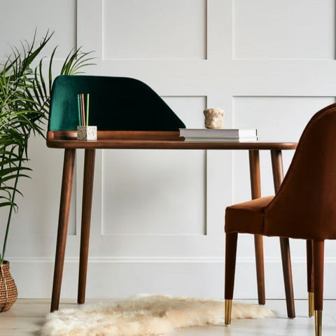 Solid Wood Study Table | Compact Home Office Writing Desk – Oakvello
