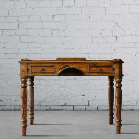 Solid Sheesham Wood Study Table | Home Office Writing Desk – Oakvello