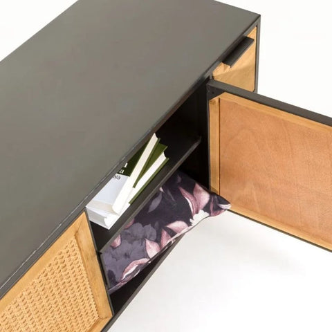 Solid Wood TV Unit | Media Console & Living Room Storage – Oakvello