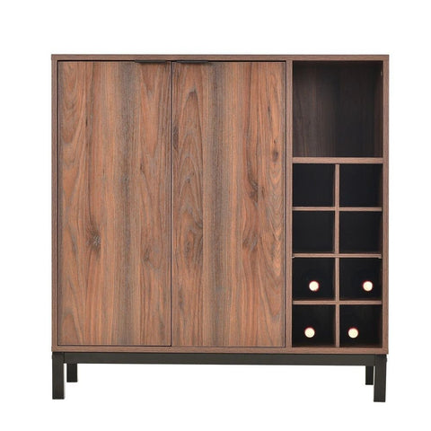 Solid Wood Bar Cabinet Sideboard | Home Bar & Living Room Storage – Oakvello