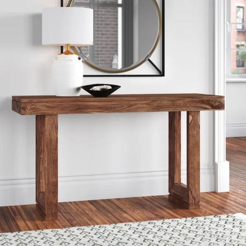 Solid Wood Console Table | Slim Entryway & Hallway Furniture – Oakvello