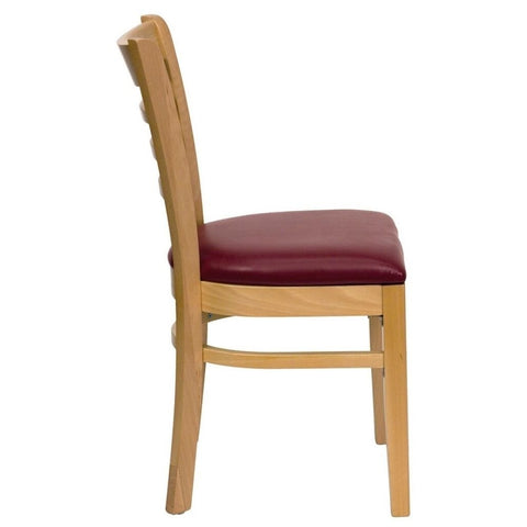 Ladder-Back Solid Wood Dining Chair | Classic Kitchen Seating – Oakvello