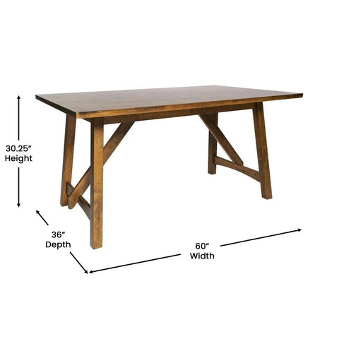 Solid Wood Dining Table | Premium Hardwood Kitchen Furniture – Oakvello