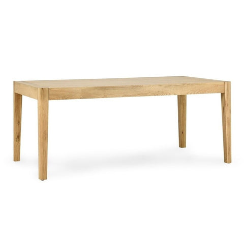 Natural Brown Solid Wood Dining Table | Classic Kitchen Furniture – Oakvello