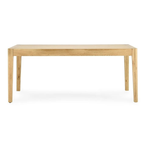 Natural Brown Solid Wood Dining Table | Classic Kitchen Furniture – Oakvello