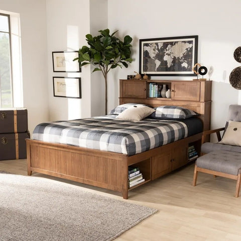 Modern Contemporary Solid Wood Bedroom Bed | Premium Furniture – Oakvello