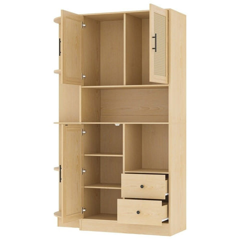 Solid Wood Multi-Functional Entryway Cabinet | Hallway Storage Furniture – Oakvello