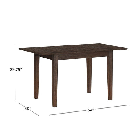 Natural Brown Solid Wood Dining Table | Warm Hardwood Kitchen Furniture – Oakvello