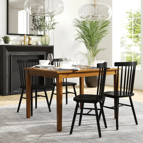 Dark Espresso Solid Wood Dining Table | Rich Tone Kitchen Furniture – Oakvello