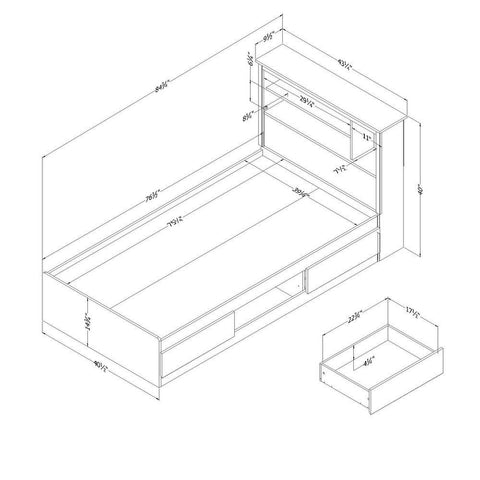Solid Wood Bed & Headboard Set | Complete Bedroom Furniture – Oakvello