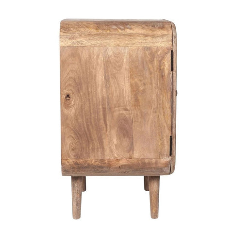 Solid Wood 2-Door Side Cabinet | Living Room Storage Furniture – Oakvello
