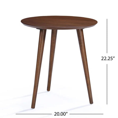 Solid Wood End Table | Classic Living Room Accent Side Table – Oakvello