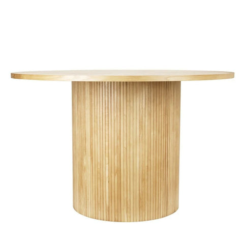 Round Solid Wood Kitchen Dining Table | Natural Hardwood Furniture – Oakvello