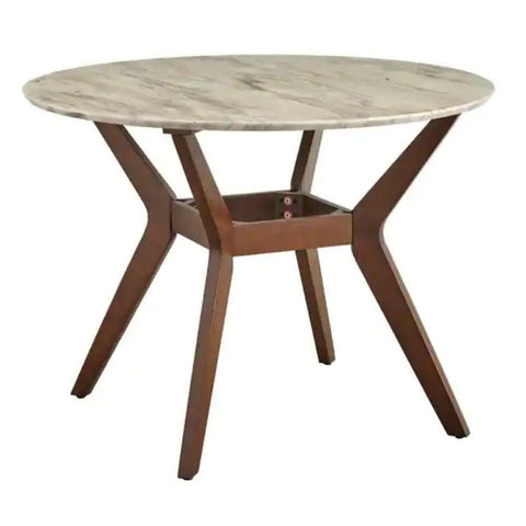 Solid Wood Round Dining Table | Natural Hardwood Kitchen Furniture – Oakvello