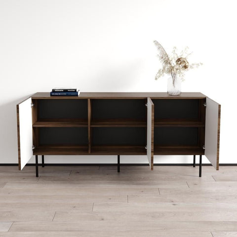 Solid Wood Sideboard | Elegant Living Room Storage Furniture – Oakvello