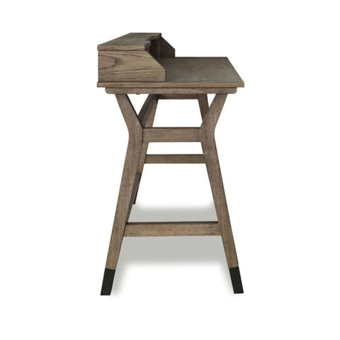 Brown Solid Wood Desk | Home Office Writing Table – Oakvello