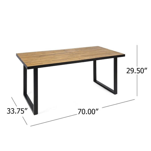 Acacia Wood Dining Table | Solid Hardwood Kitchen & Dining Furniture – Oakvello