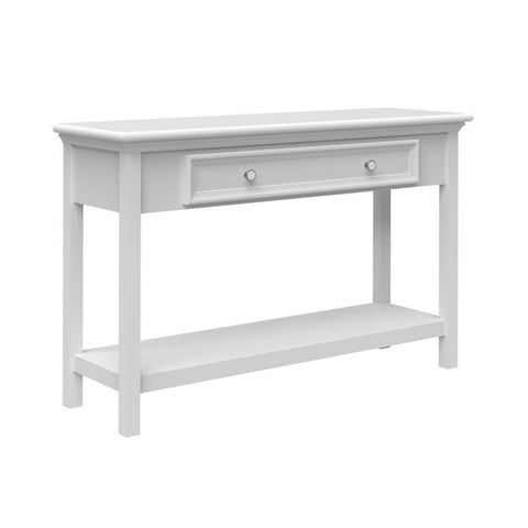 Solid Wood Console Table with Drawer & Shelf | Entryway Furniture – Oakvello