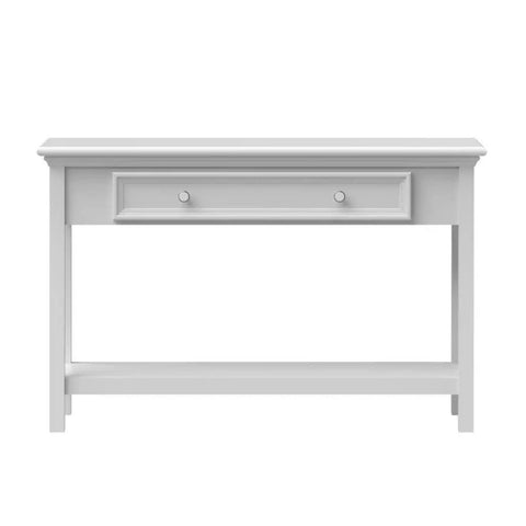 Solid Wood Console Table with Drawer & Shelf | Entryway Furniture – Oakvello