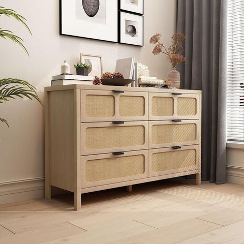 Modern Solid Wood Chest of Drawers with Metal Handles | Bedroom Storage – Oakvello