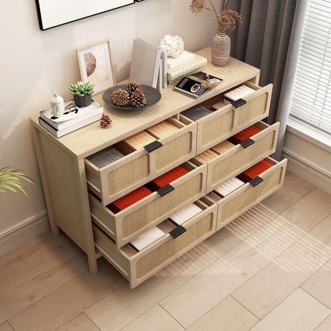 Modern Solid Wood Chest of Drawers with Metal Handles | Bedroom Storage – Oakvello