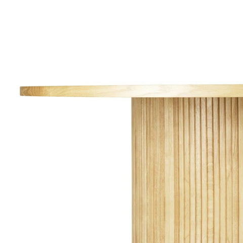 Round Solid Wood Kitchen Dining Table | Natural Hardwood Furniture – Oakvello
