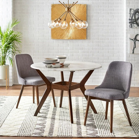 Solid Wood Round Dining Table | Natural Hardwood Kitchen Furniture – Oakvello