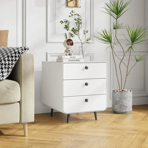 Modern Solid Wood Bedside Storage Cabinet | Bedroom Nightstand – Oakvello