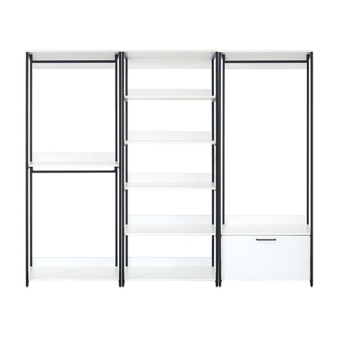 Solid Wood Bedroom Wardrobe | 1 Drawer & 5 Compartments Storage – Oakvello