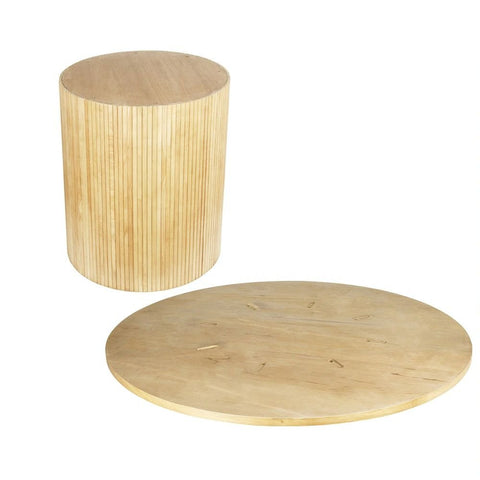 Round Solid Wood Kitchen Dining Table | Natural Hardwood Furniture – Oakvello