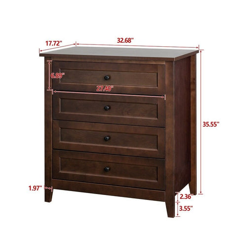 Retro Solid Wood Side Cabinet | Vintage Living Room Storage – Oakvello