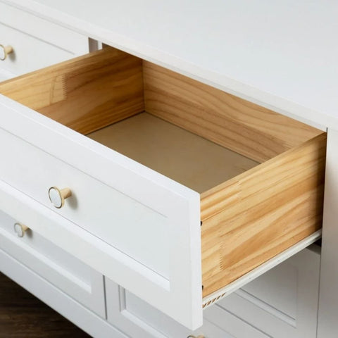 6-Drawer Solid Wood Bedroom Dresser | Modern Storage Chest – Oakvello