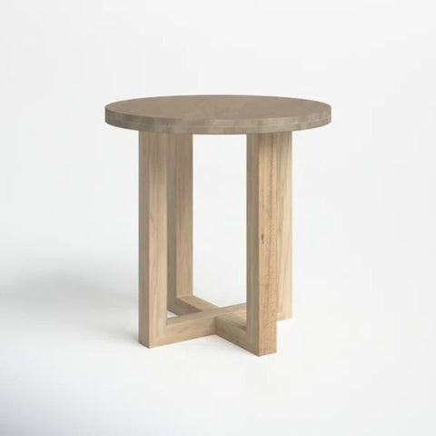 Square Solid Wood End Table | Living Room Accent Side Table – Oakvello