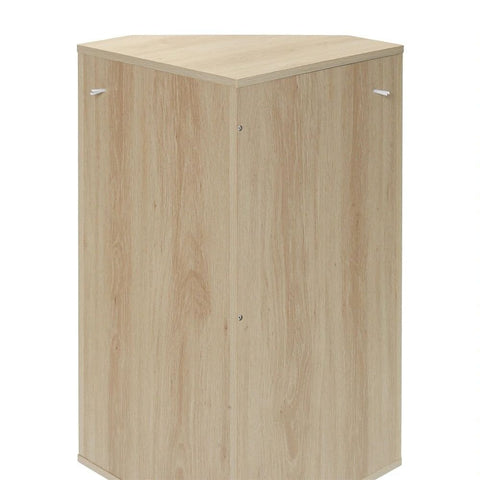 Solid Wood Corner Storage Shelf Cabinet with Metal Legs | Living Room Furniture – Oakvello